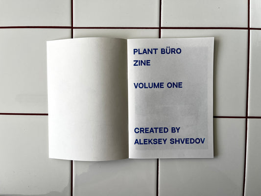 Plant Büro Zine, v. 1