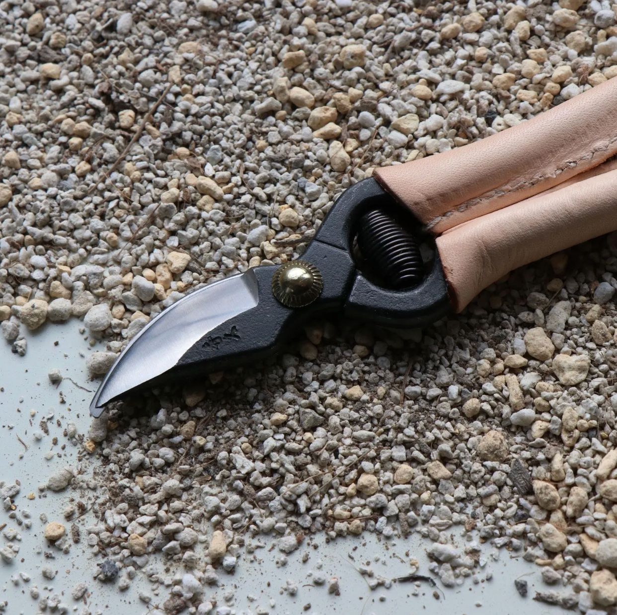 japan mini secateur leather