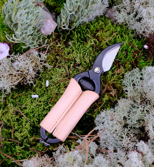 japan mini secateur leather